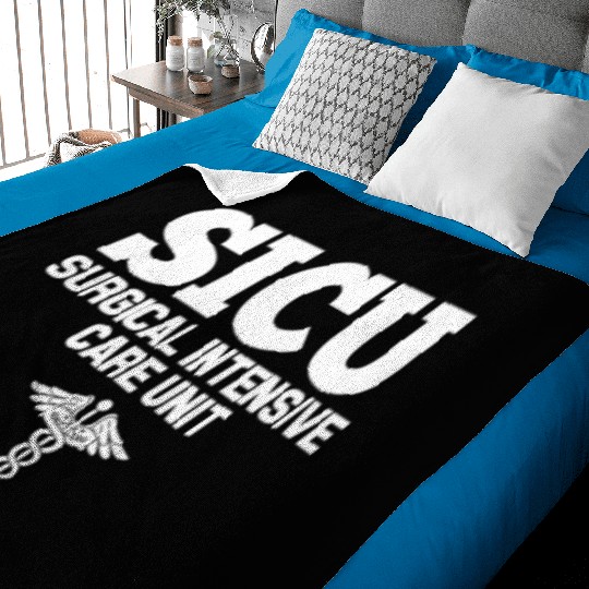 Sicu Registered Nurse Intensive Care Unit Rn Staff Baby Blankets