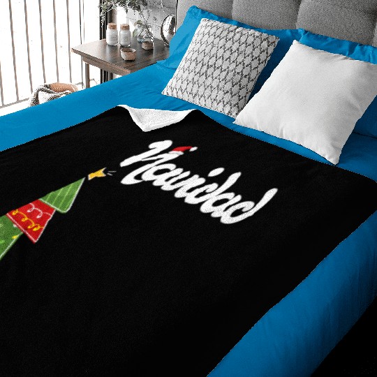 Feliz Navidad Spanish Ugly Baby Blankets