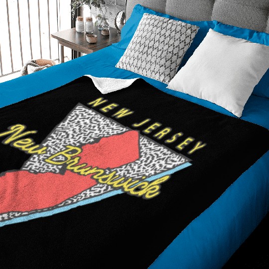 New Brunswick New Jersey Triangle Nj City Baby Blankets