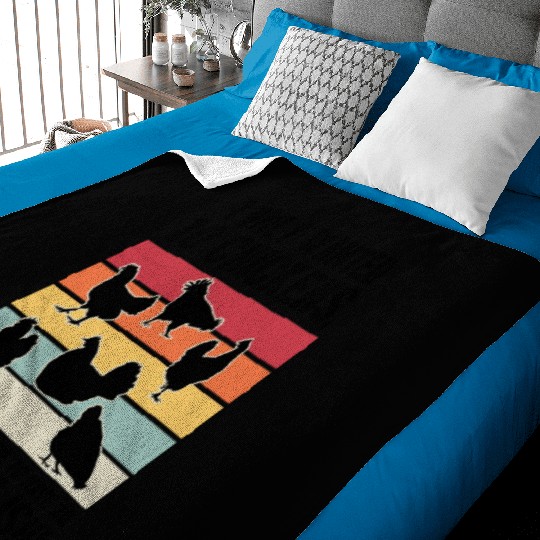 Funny I Only Wanted 10 Chickens Baby Blankets