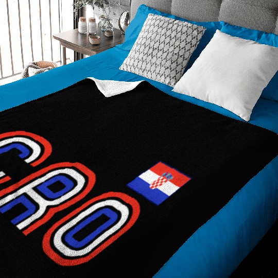 Croatia Flag International Country Croatian Pride Baby Blankets