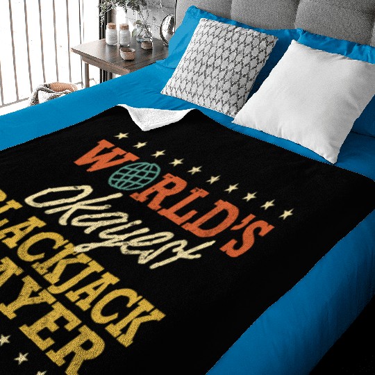 World’S Okayest Blackjack Player Baby Blankets