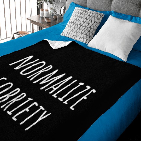 Normalize Sobriety Na Aa Sober 12 Step Recovery Baby Blankets
