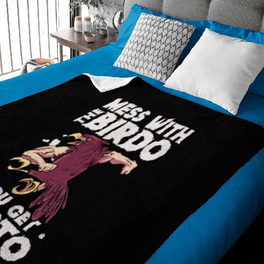 Bird Cartoon Birdwatching Bird Owner Baby Blankets