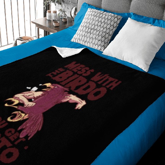 Bird Cartoon Birdwatching Bird Owner Baby Blankets