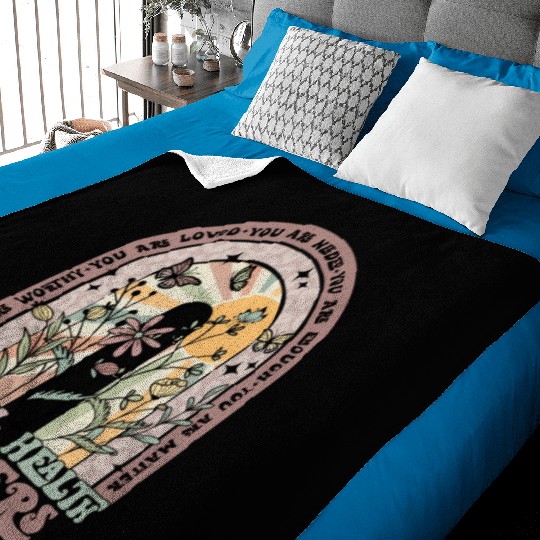 Mental Health Matters You Matter Mental Health Baby Blankets