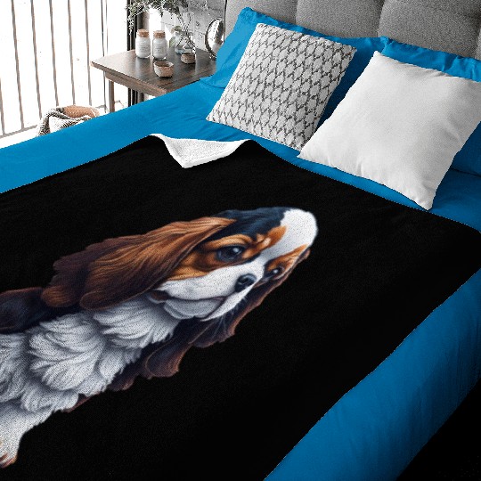 Cavalier King Charles Spaniel Dog Puppet Baby Blankets