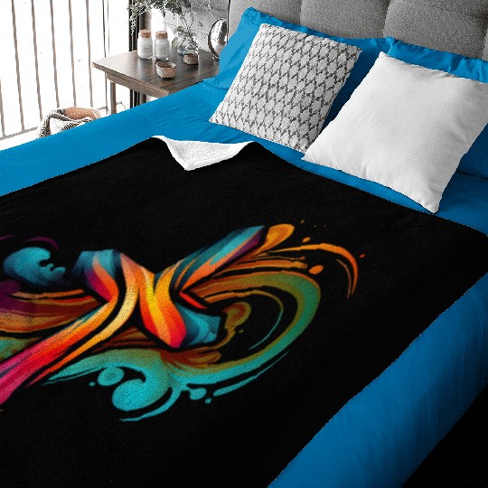 Jesus Cross Painting Baby Blankets