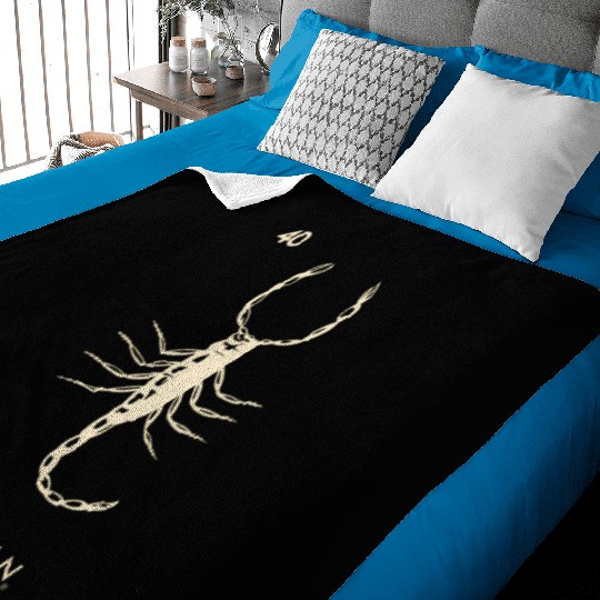 Loteria El Alacran Scorpion Baby Blankets