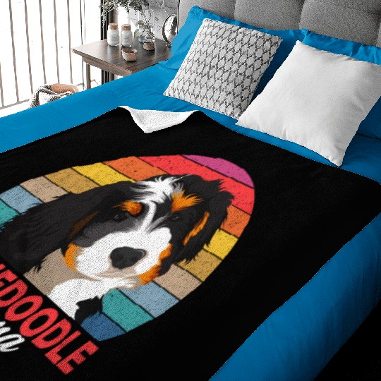 Bernedoodle Mama Dog Mom Owner Baby Blankets