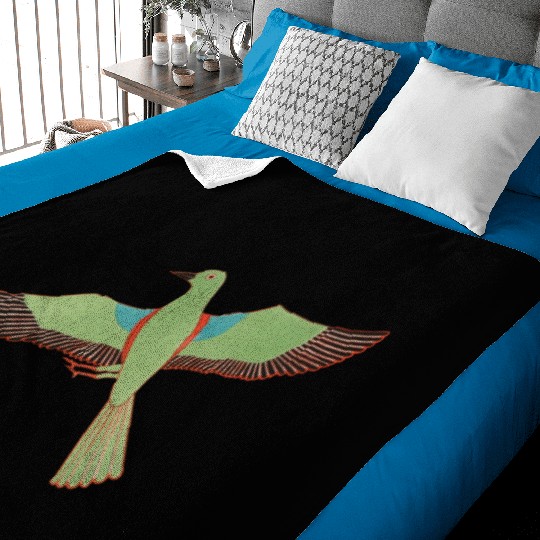 Bird Paintings Baby Blankets