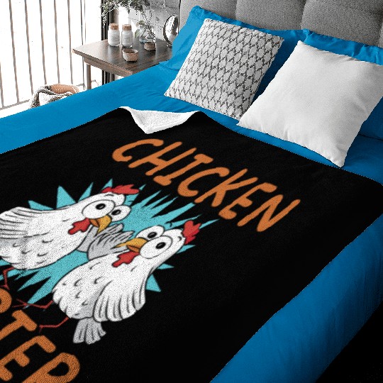 Chicken Farmer Chicken Whisperer Farm Animal Baby Blankets
