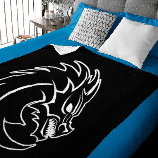 Dragon Mythical Fantasy Serpent Baby Blankets