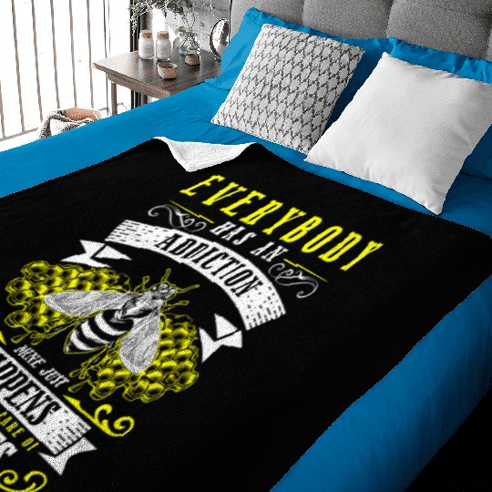 Honey Honey Bee Nature Wasp Baby Blankets