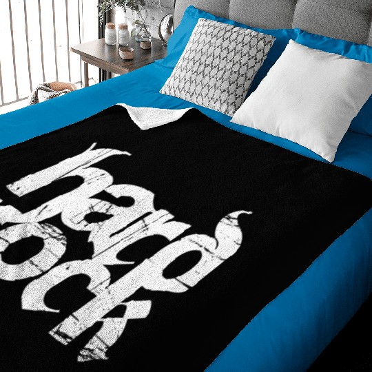 hard rock typography Baby Blankets