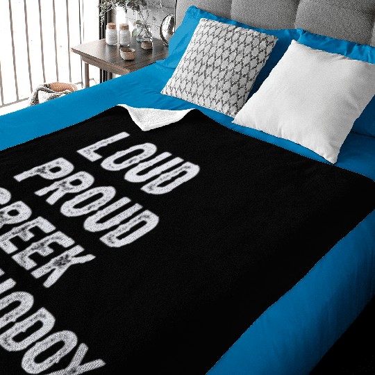 Loud Proud Greek Orthodox Baby Blankets