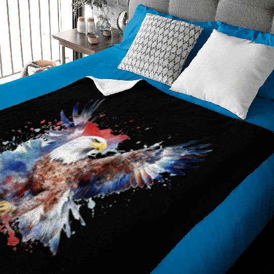 Eagle 4Th July Independent Day Baby Blankets