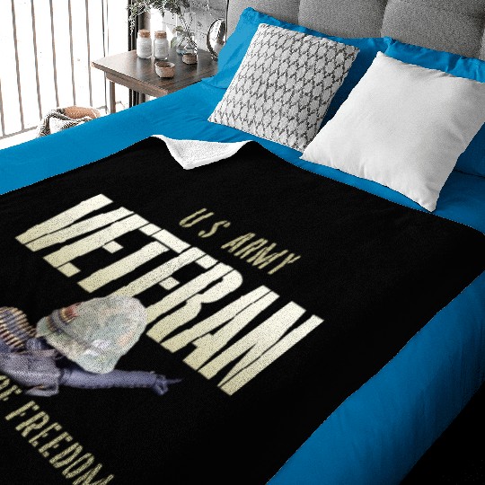 US Army Veteran: Defender of Freedom Baby Blankets