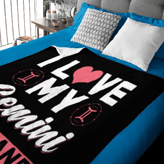 I love my Gemini Husband Baby Blankets