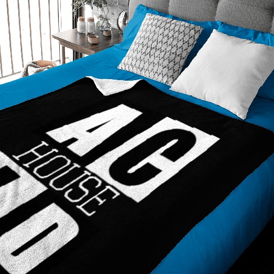 ACID HOUSE music logo Baby Blankets