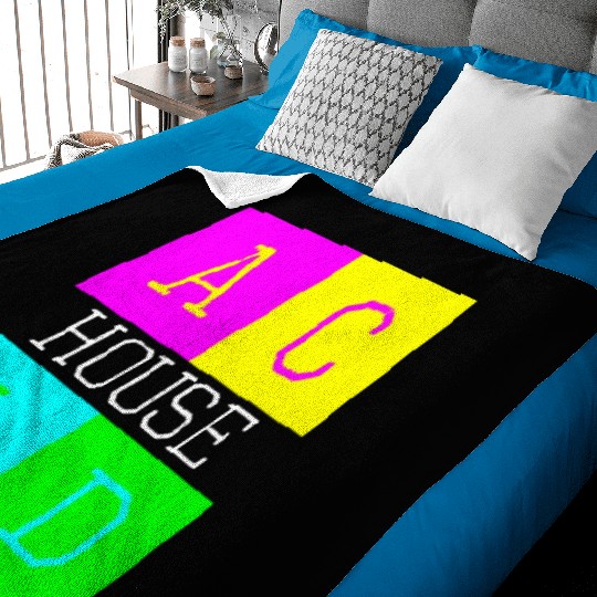 Acid house Baby Blankets