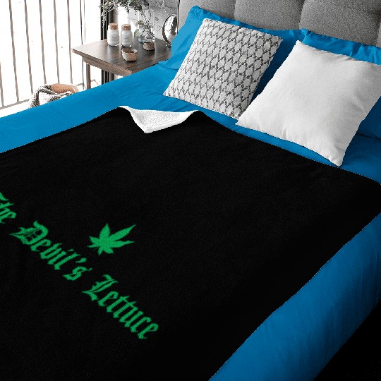 The Devil s Lettuce Green Baby Blankets