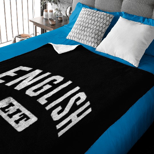 English Major Graduation Boo Baby Blankets