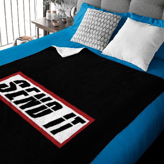 Send It Dirt Bike Bmx Offroad Baby Blankets