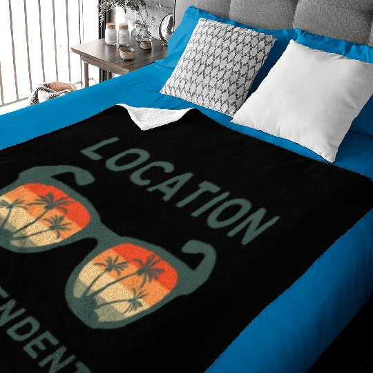 Digital nomad = Location independent Baby Blankets