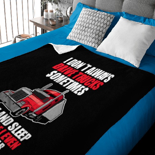 Truck Driver Truc Baby Blankets
