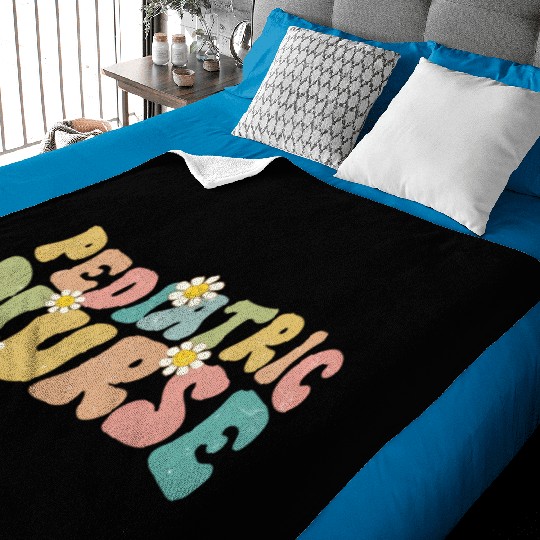 Groovy Pediatric Nurse Picu Baby Blankets