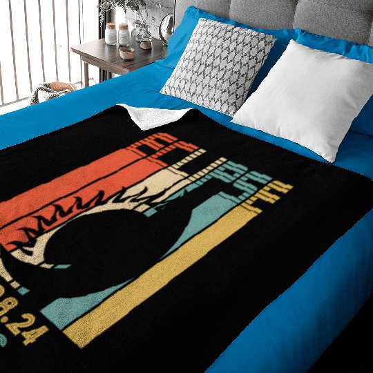 America Total Solar Eclipse 040824 Texas 2024 Baby Blankets