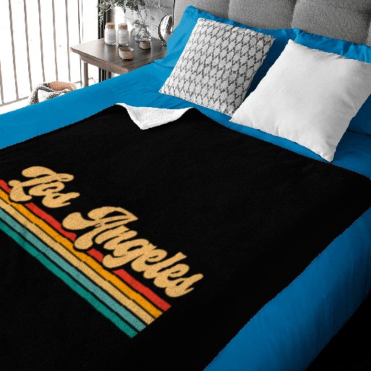 Retro Los Angeles Baby Blankets
