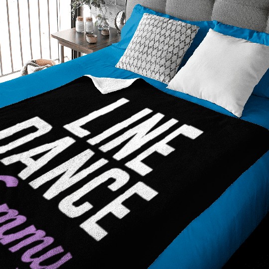 Line Dancing Line Dance Baby Blankets