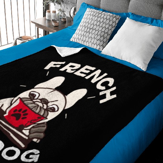 French Bulldog Ramen Lover Dog Owner Frenchie Mom Baby Blankets