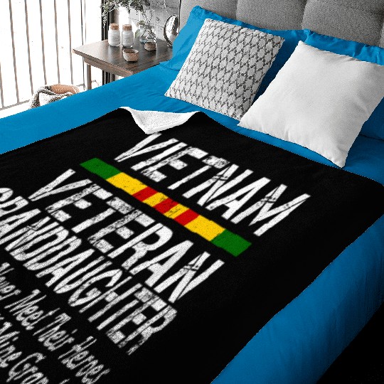US Army Vietnam Veteran Granddaughter Baby Blankets