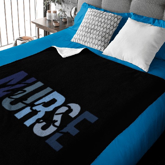 Retro Medical-Surgical Nurse Print For Nursing Stu Baby Blankets