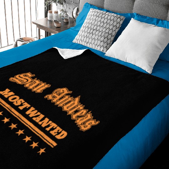 Gta San Andreas Most Wanted Retro Baby Blankets