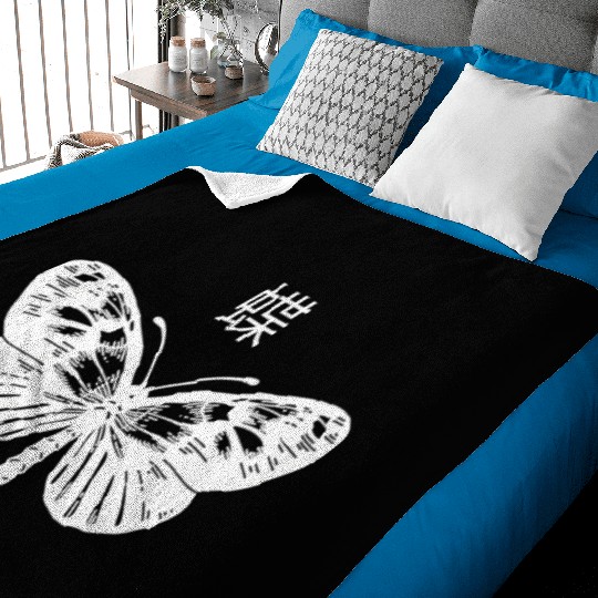 Butterfly Grunge Goth Dark Aesthetic Butterflies Baby Blankets