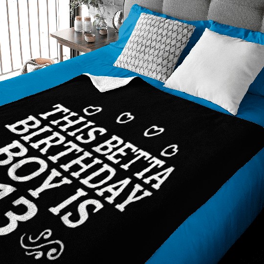 This Betta Is 13 Years Betta Fish Baby Blankets