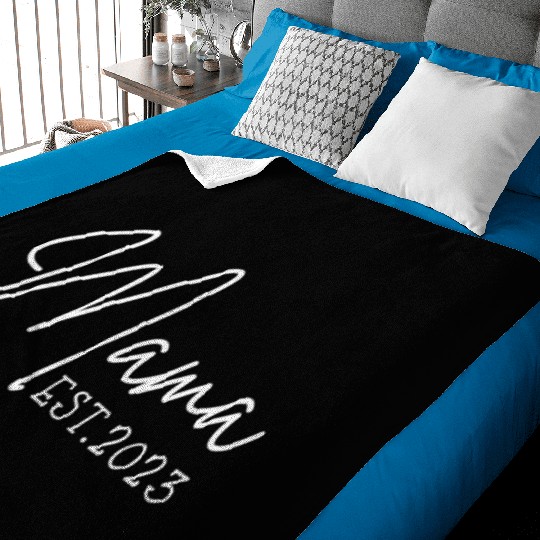 Mama Est 2023 Pocket Promoted To Mama Pregnancy An Baby Blankets