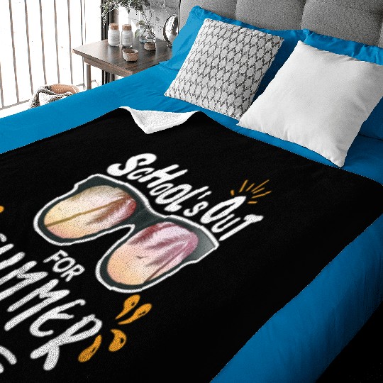 Last Day Of School Teacher Schools Out For Summer Baby Blankets