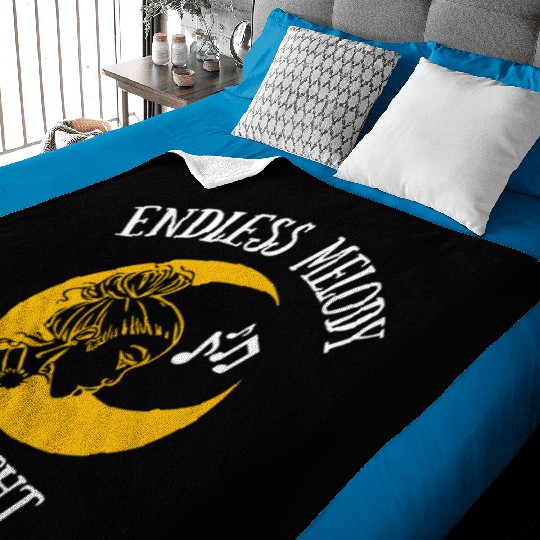 Endless Melody in Night Baby Blankets