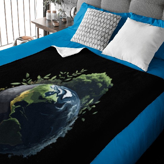 Save Earth Day World Environment Day Inspirational Baby Blankets