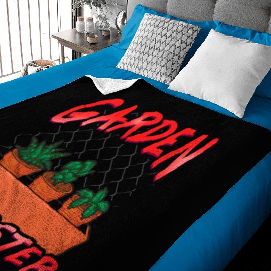 Cute Funny Garden Gangster Planting Pun Baby Blankets