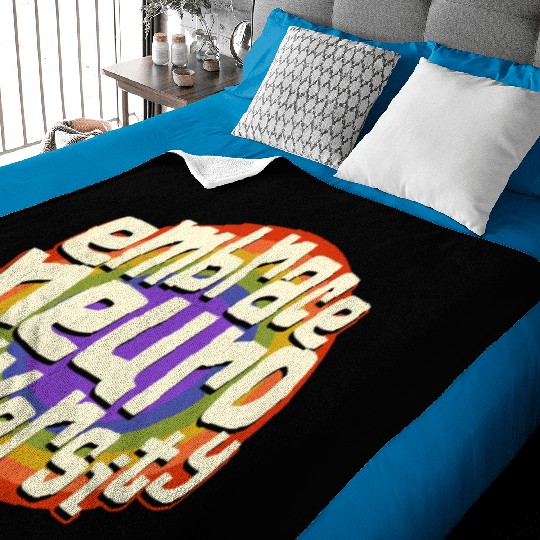 Embrace Neurodiversity Neurodiversity Awareness Baby Blankets