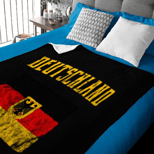Deutschland - German Flag Baby Blankets