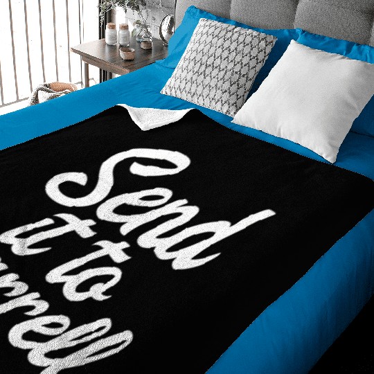 Send It To Darrell La-La Baby Blankets