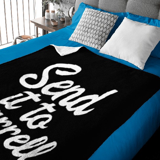 Send It To Darrell La-La Baby Blankets