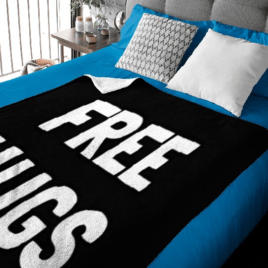 Free Hugs Optimist Hugging Wo Baby Blankets